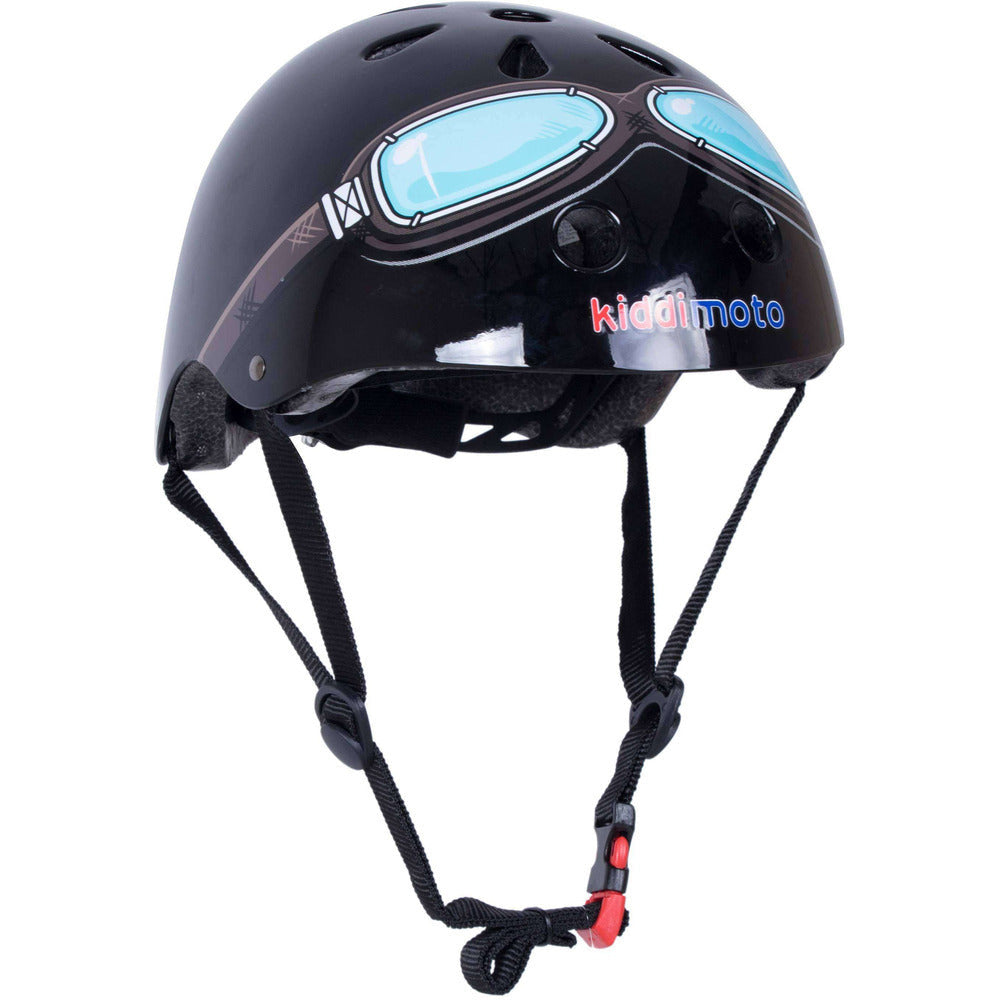 Kiddimoto Black Goggle Helmet 