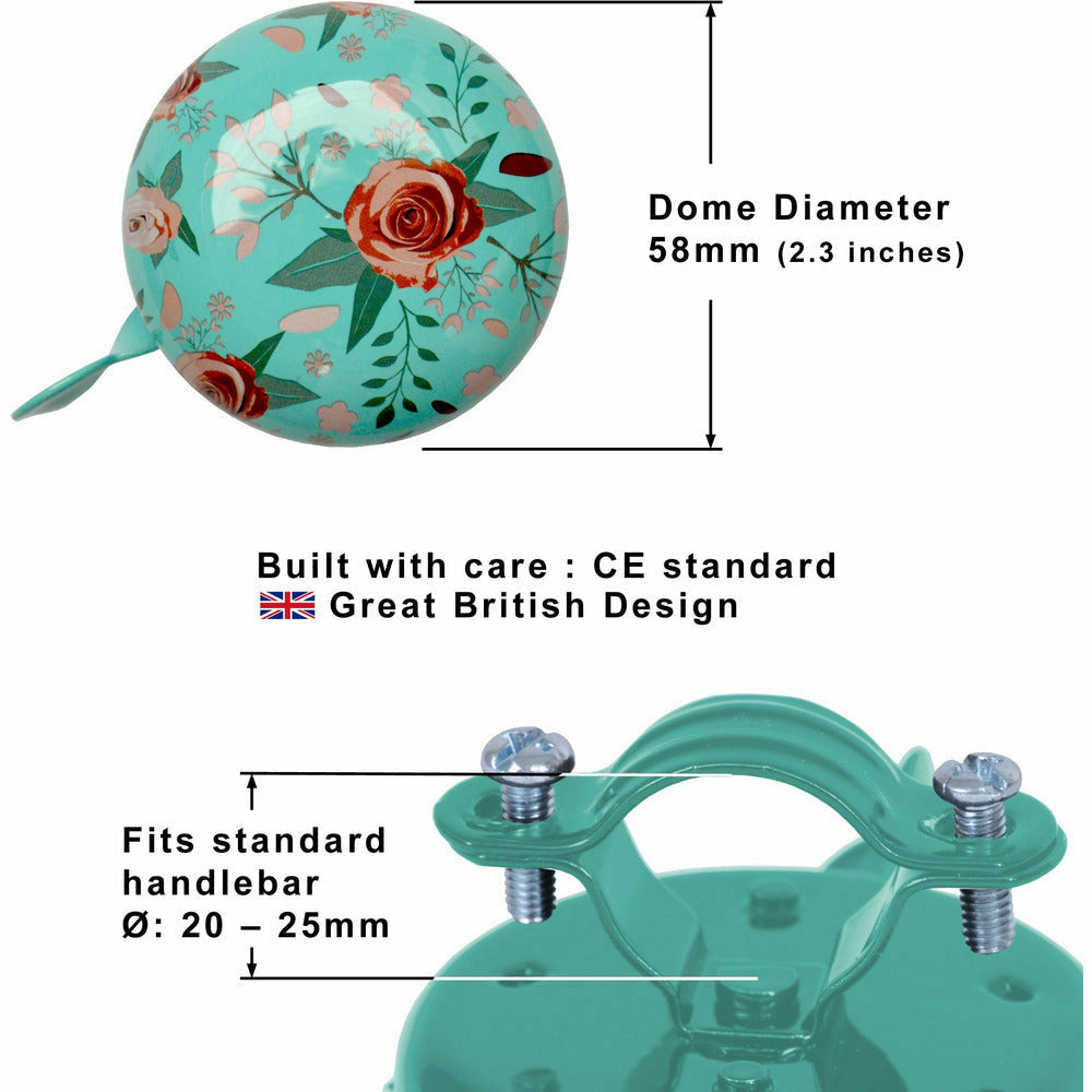 Floral Bicycle Bell Dimensions