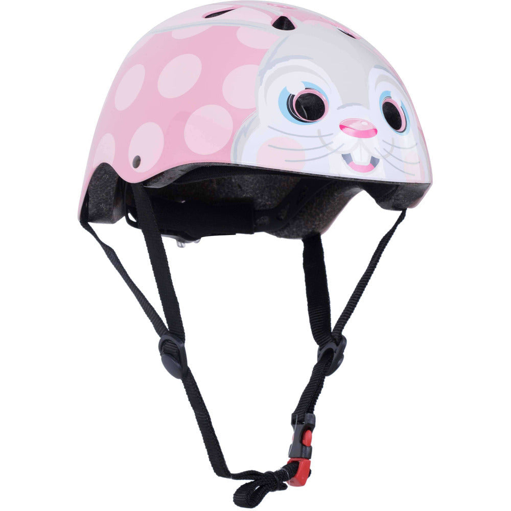 Kiddimoto Pink Bunny Bike Helmet