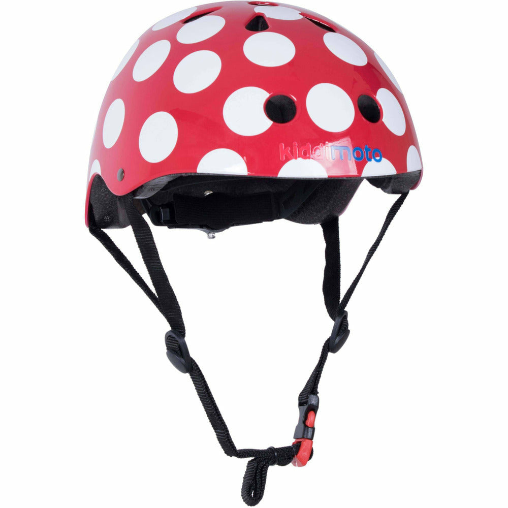 Kiddimoto Red Dotty Bike Helmet