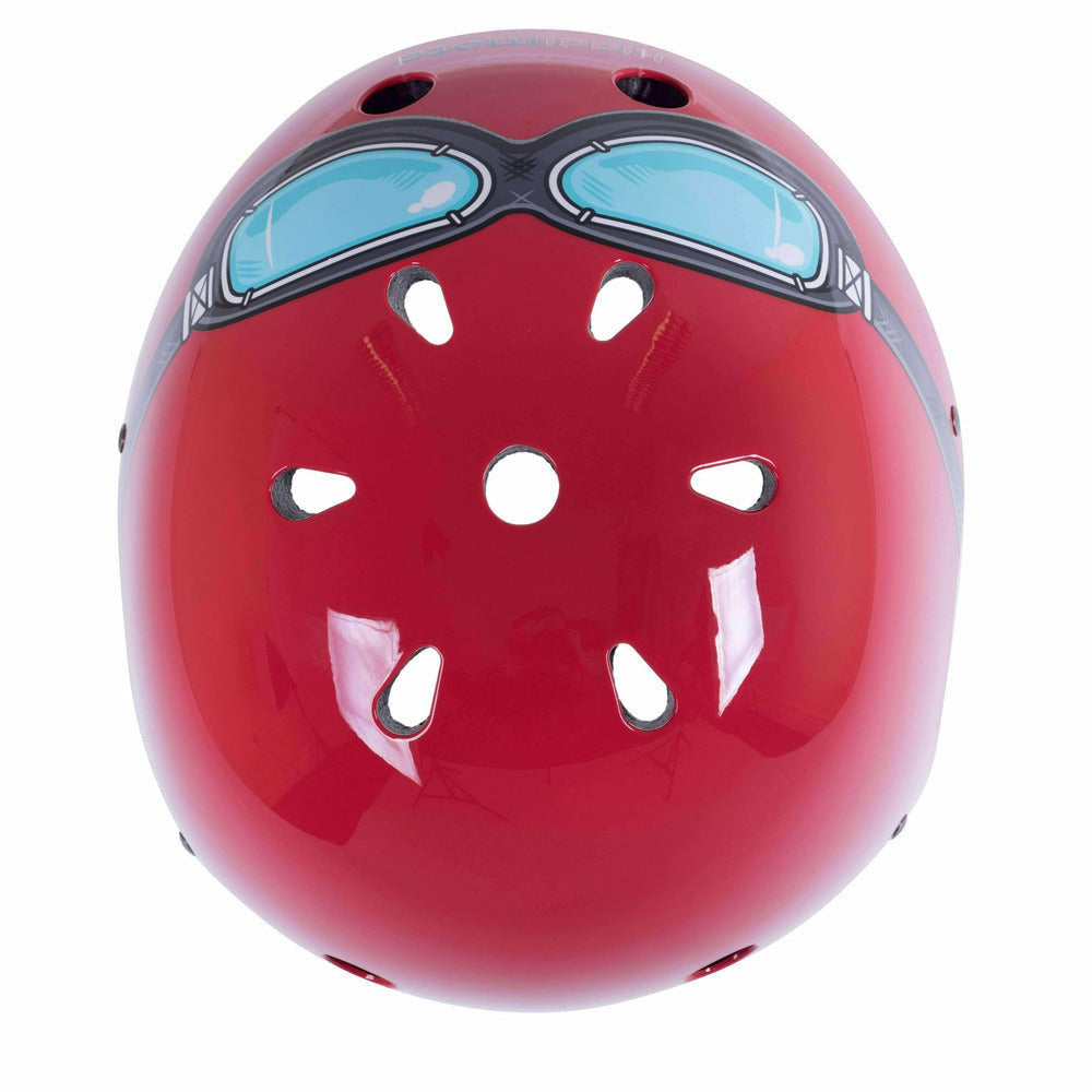 Kiddimoto Red Goggle Helmet For Kids